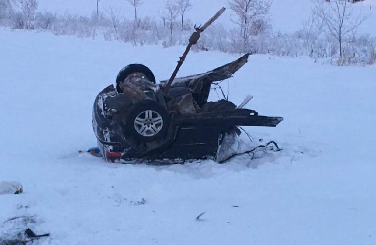 FOTO / Tragedie pe un drum din Giurgiu, miercuri dimineaţă! Un tânăr de 22 de ani a murit pe loc