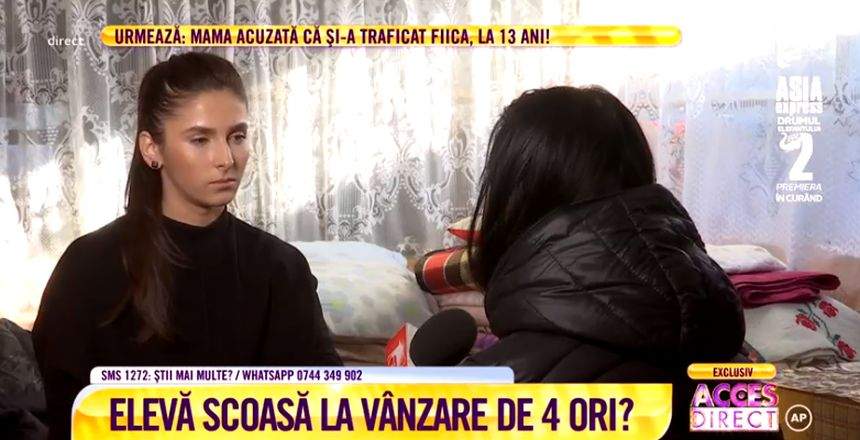 VIDEO / Vândută la 13 ani de propria mamă? Ana a născut un copil la 14 ani, în urma violului pus la cale de cea care i-a dat viaţă