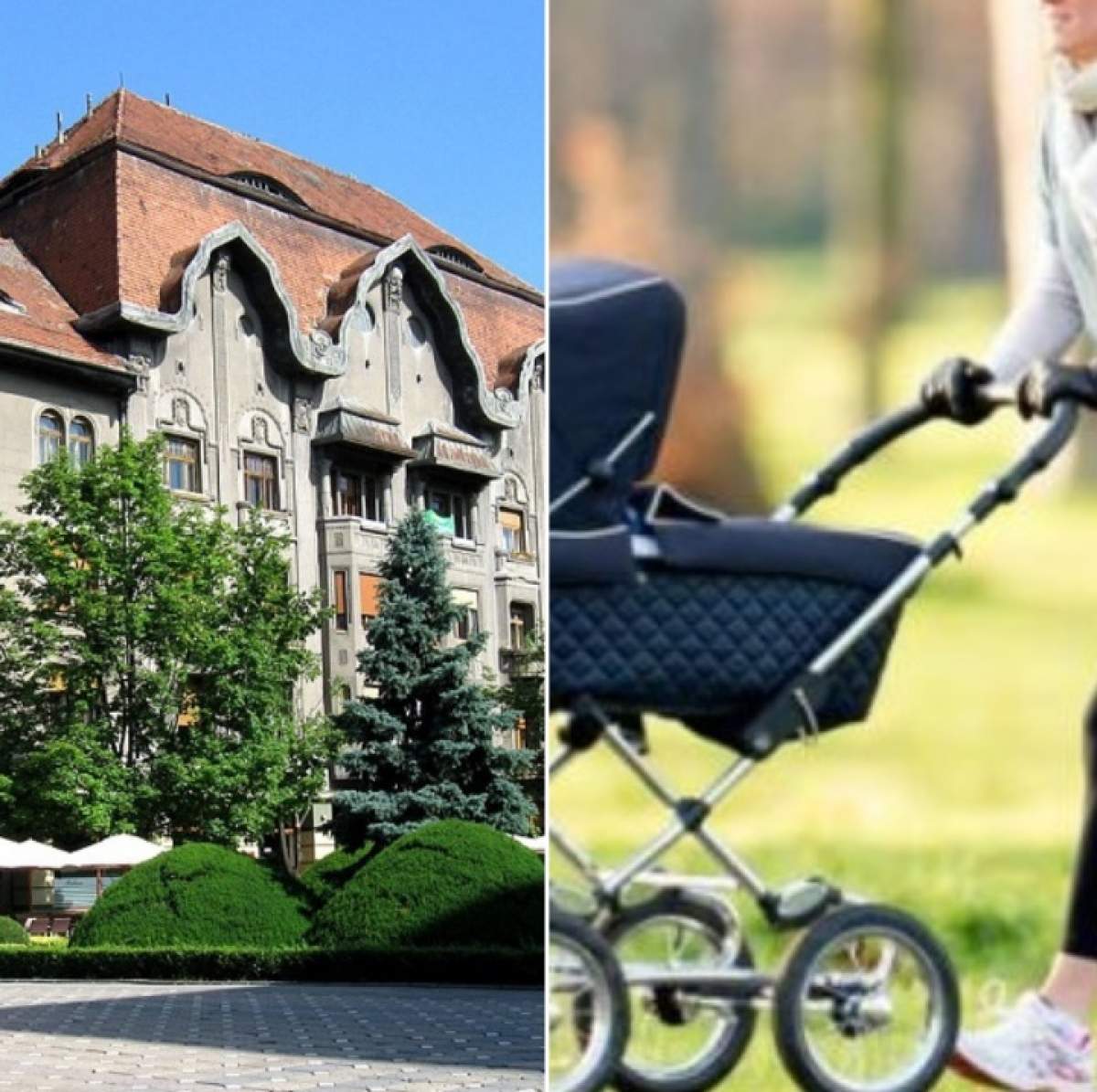 Panică pentru o mamă din Timișoara! Bucăți dintr-o clădire au căzut peste căruciorul bebeluşului ei