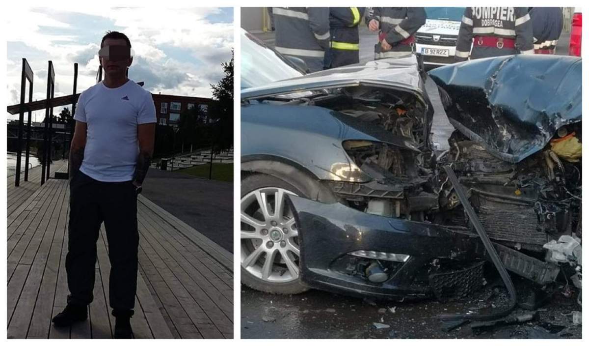 Poliția a decis! Ce se întâmplă cu Andrei, bărbatul care a condus dezbrăcat în Constanța și a făcut accident, după Revelion