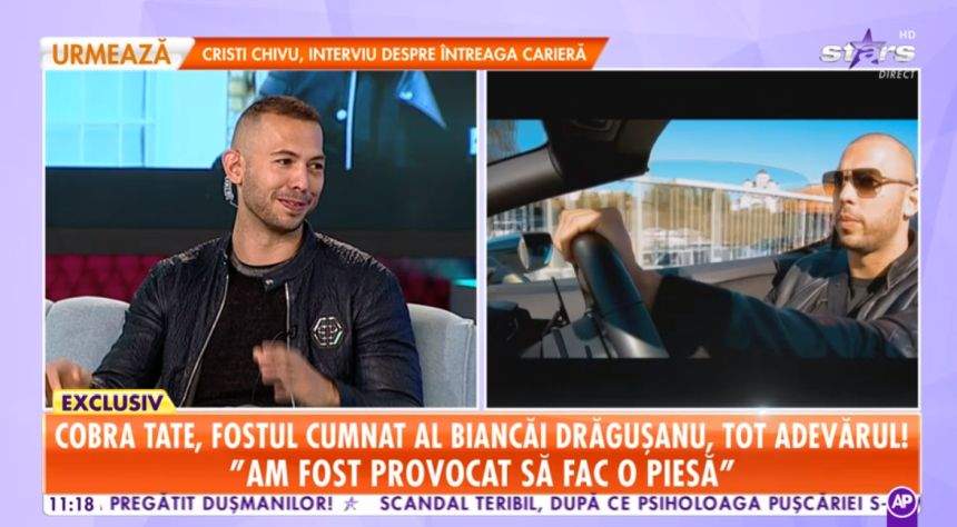 VIDEO / Cobra Tate a dat cărţile pe faţă. Cum a devenit atât de bogat. "Respect banii"