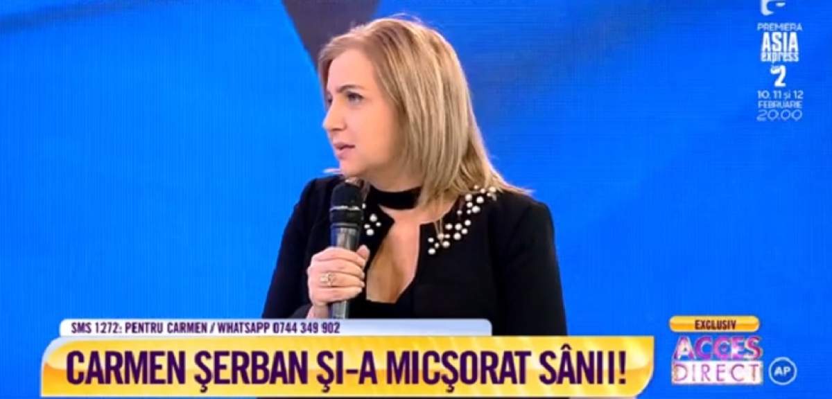 VIDEO / Carmen Şerban şi-a micşorat sânii! Cum arată artista acum