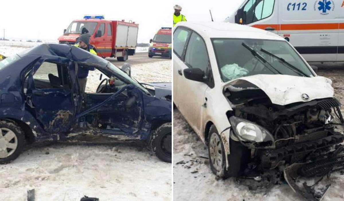 Accident foarte grav pe DN2, la ieşire din Focşani! O femeie a murit, alte două persoane sunt rănite