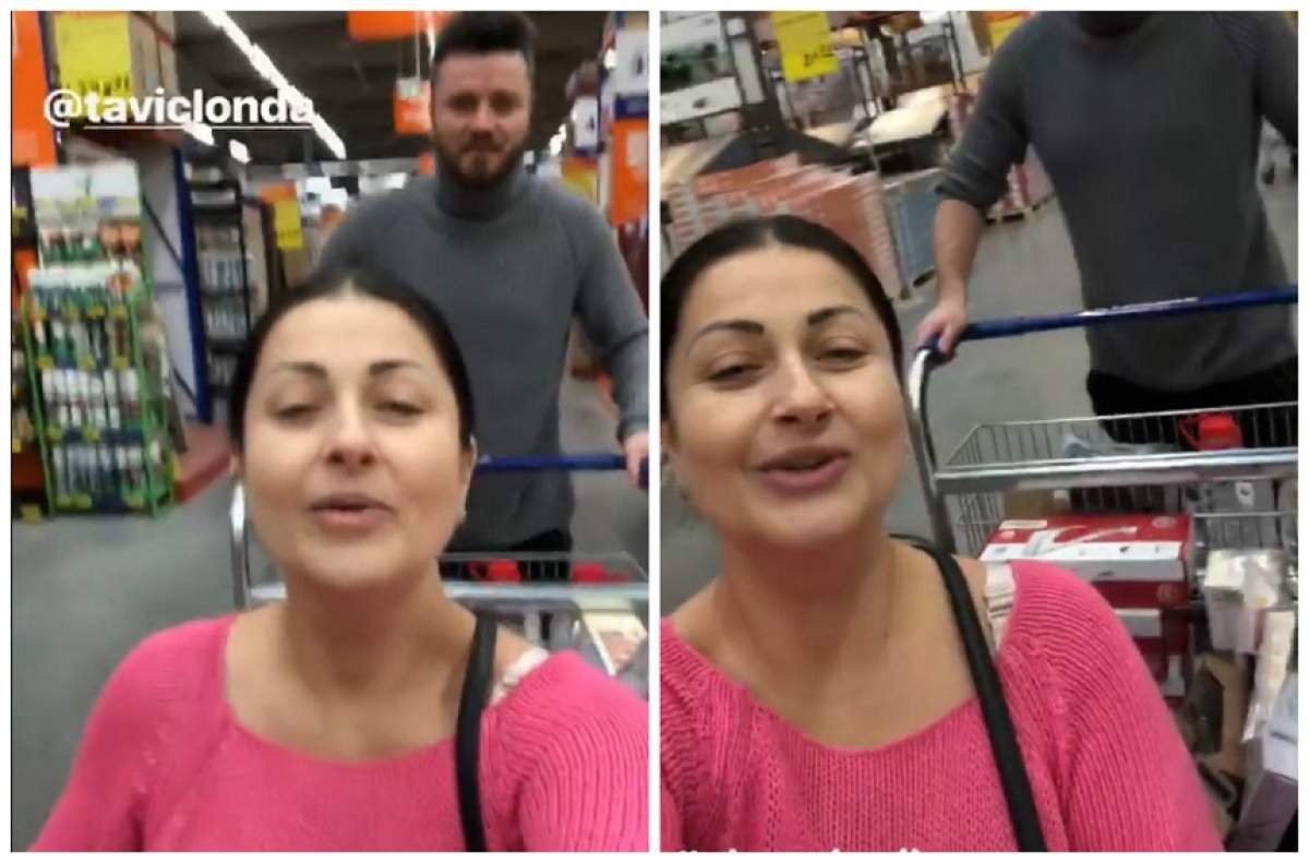 VIDEO / Gabriela Cristea, împinsă cu căruciorul de Tavi Clonda, prin magazin: „Eu nu mai pot”