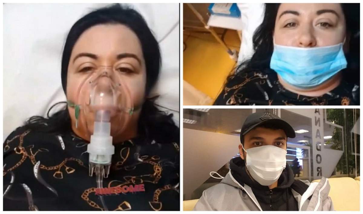 FOTO / Oana Roman, pe patul de spital și cu mască de oxigen! Marius Elisei îi este alături