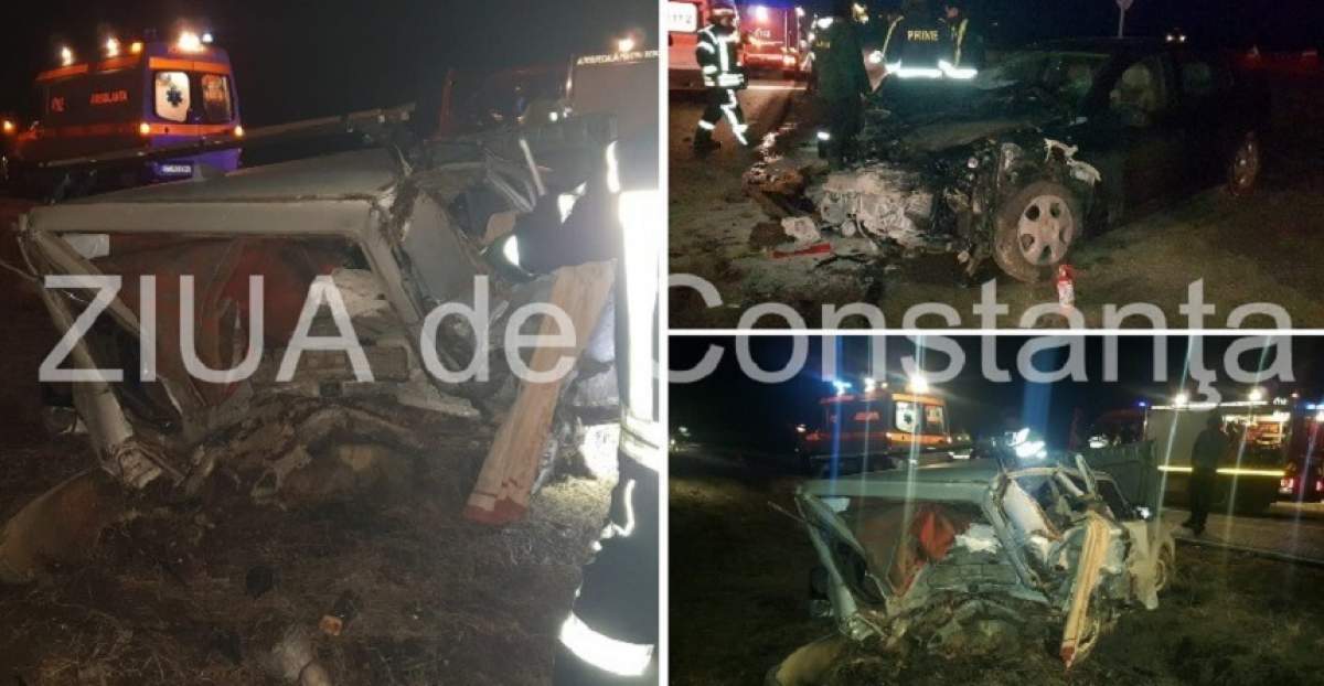 Accident grav în Constanța! Două mașini s-au făcut praf 