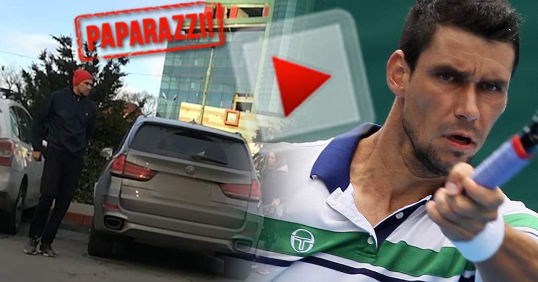 VIDEO PAPARAZZI / Şi-a refăcut viaţa Victor Hănescu? Cum s-a dat de gol pe fostul tenismen