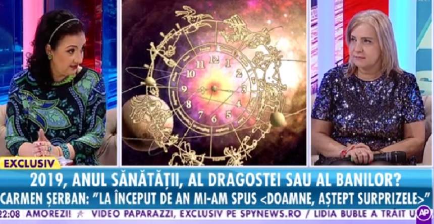 VIDEO / Carmen Șerban, față în față cu destinul: ”În februarie va întâlni un bărbat”