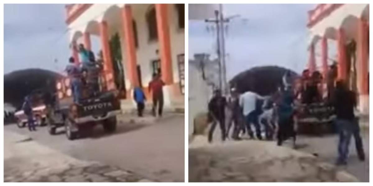 Imagini şocante! Primar legat de un camion şi târât pe străzi. VIDEO