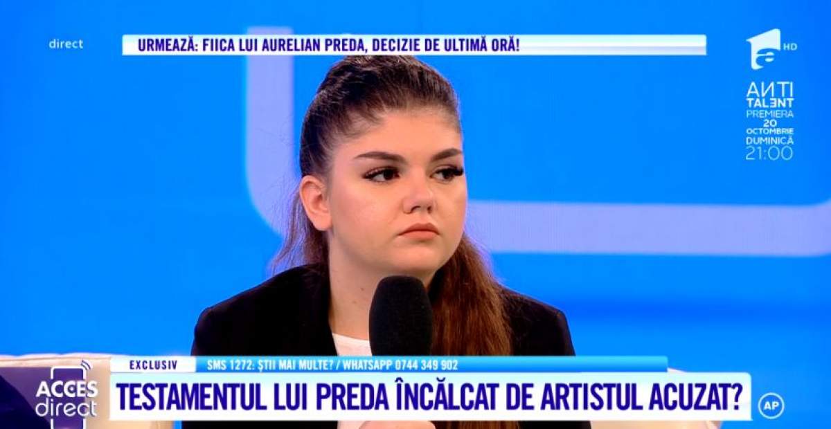 Anamaria a aflat abia după moartea lui Aurelian Preda că artistul nu era tatăl ei biologic. "Nu m-a interesat cum am apărut"