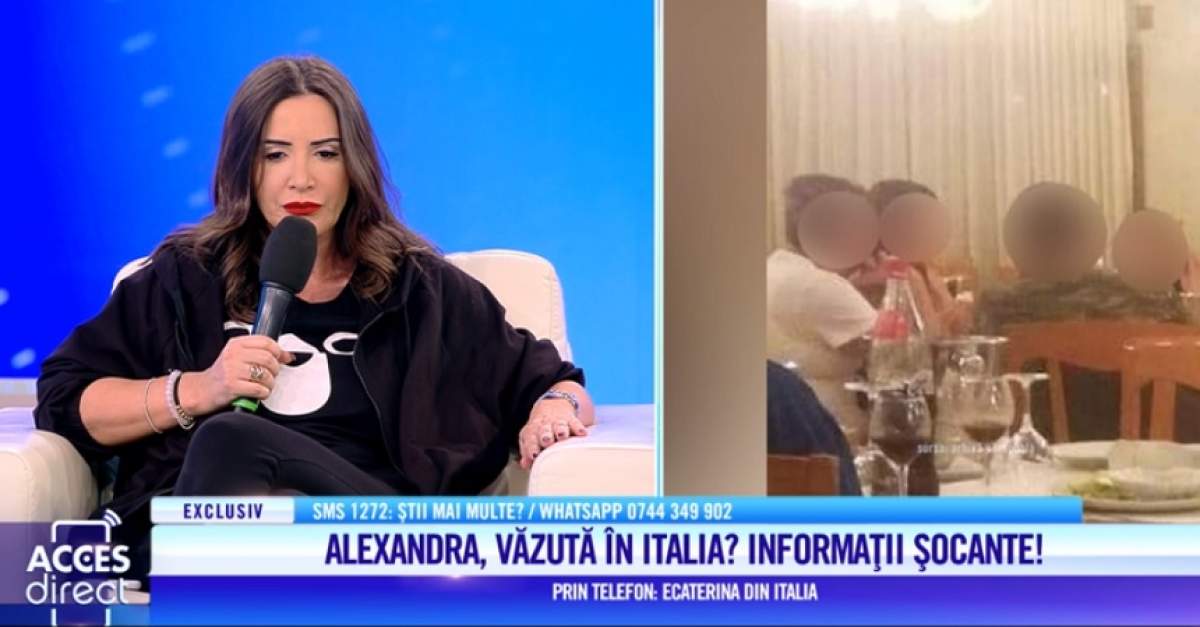 Alexandra Măceşanu, văzută în zona Napoli? O femeie jură că a privit-o în ochi pe 30 iulie. VIDEO