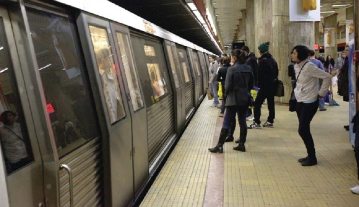 Momente de panică la metrou! O femeie a fost împinsă în fața trenului