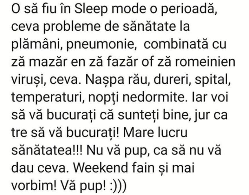 Daniel Buzdugan a ajuns de urgenţă la spital. "Probleme la plămâni"