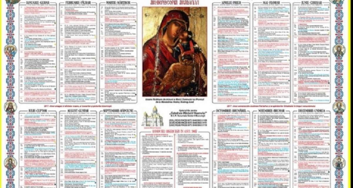Calendar ortodox, sâmbătă, 19 octombrie. Rugăciunea care te scapă de cele mai grele boli