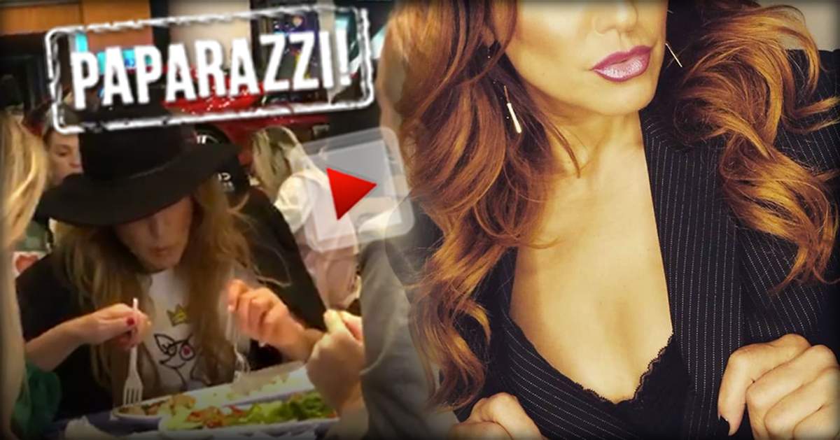 VIDEO PAPARAZZI / Ce dietă, ce siluetă?! O artistă celebră de la noi, surprinsă în timpul unui festin, alături de prietene