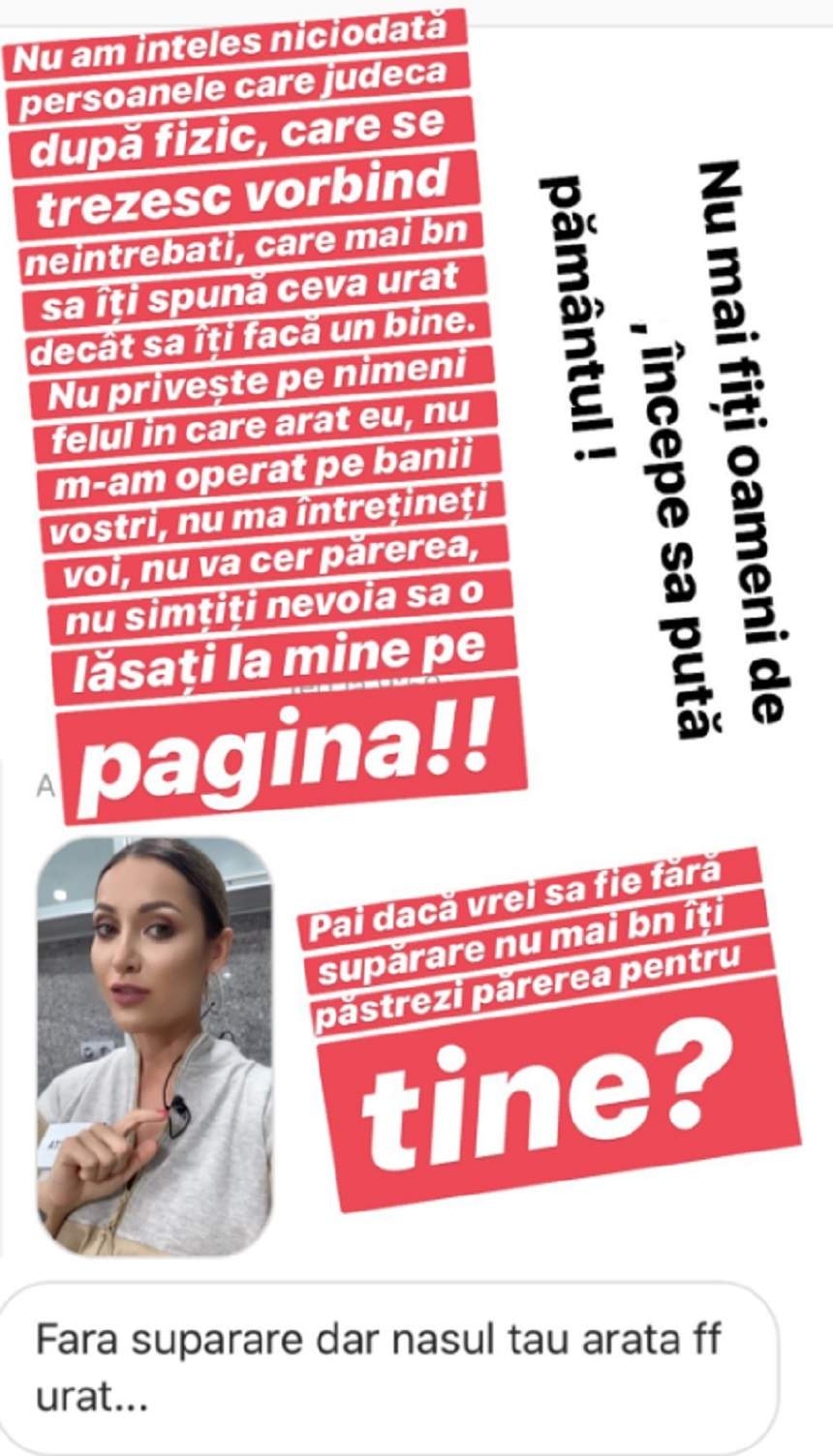 Cum i-a răspuns Nicoleta Dragne unei domnișoare care i-a spus că are nasul urât. Ispita a pus-o la punct imediat!