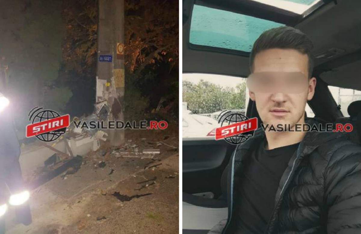 Accident teribil în Sighetu Marmaţiei! Tânăr de 22 de ani, mort după ce a intrat într-un stâlp / FOTO