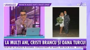 Oana Turcu şi Cristi Brancu sunt în al nouălea cer. Prezentatorul a dat marea veste, în direct, la Antena Stars. "Este o minune"