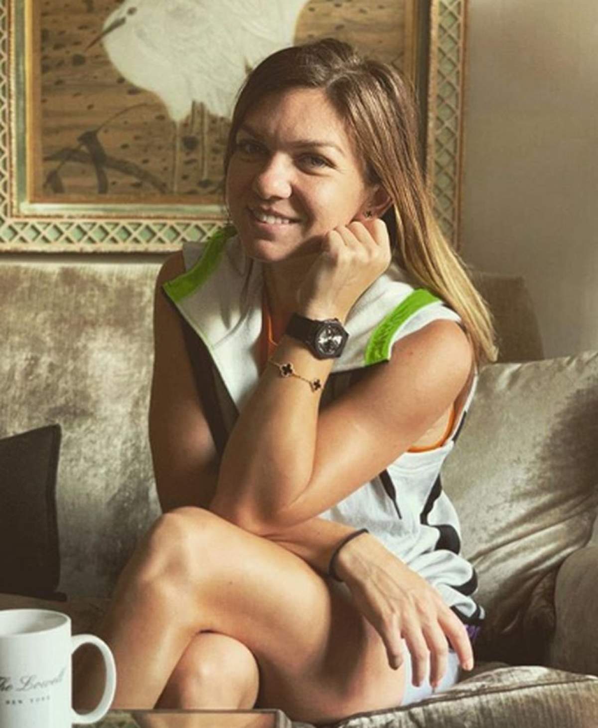 Simona Halep, în minijup, la Turneul Campioanelor. Sportiva a întors toate privirile la gala de deschidere / FOTO