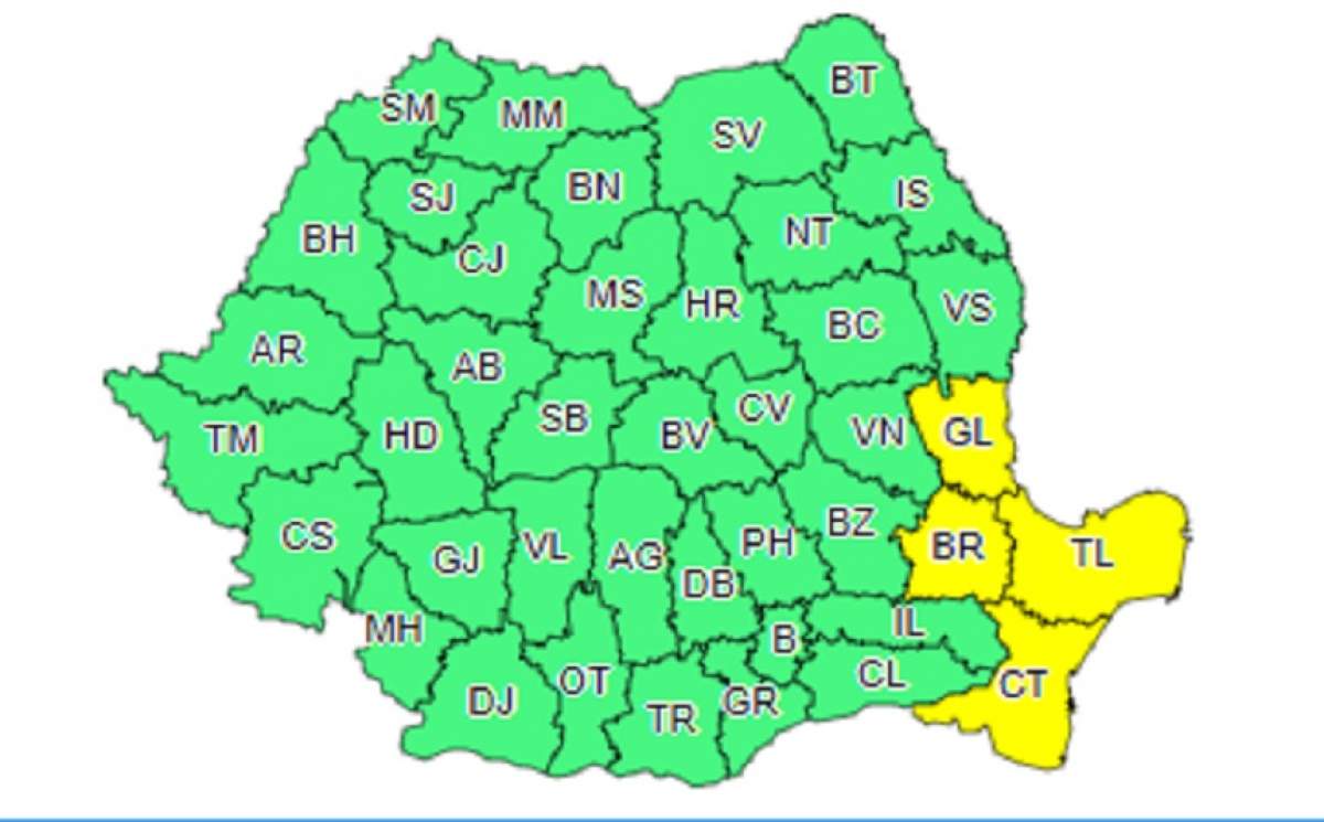 Avertizare meteo! În ce zonă vin furtunile