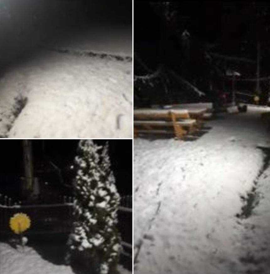 A nins ca în poveşti, noaptea trecută, în munţi. Pârtiile de schi au fost acoperite de zăpadă / VIDEO