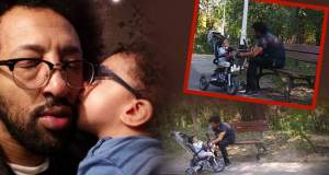 VIDEO PAPARAZZI / Imagini emoţionante cu Kamara şi fiul său bolnav! Cum încearcă artistul să-i aline suferinţa băieţelului