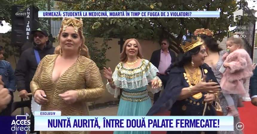 Nuntă aurită în familia Mariei Câmpina,  între 2 palate fermecate! Cei mai cunoscuți maneliști au întreținut atmosfera / VIDEO