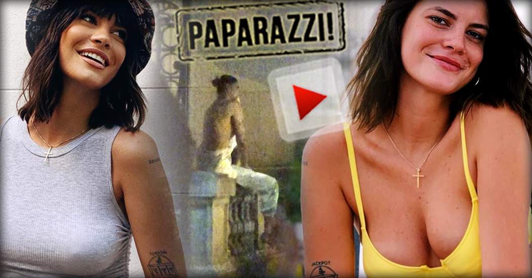 VIDEO PAPARAZZI / Iată ce face disperarea din om! Ca să impresioneze, Laura Giurcanu a ajuns să se caţere pe garduri