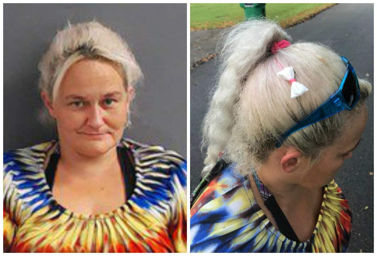O femeie a fost prinsă cu droguri, pentru că purta punguțele pe post de fundițe în păr