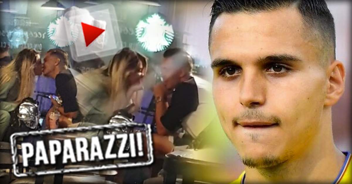 VIDEO PAPARAZZI / Imagini-bombă cu starul lui Gigi Becali! Cristi Manea şi videochatista lui au dat frâu liber sentimentelor într-o cafenea