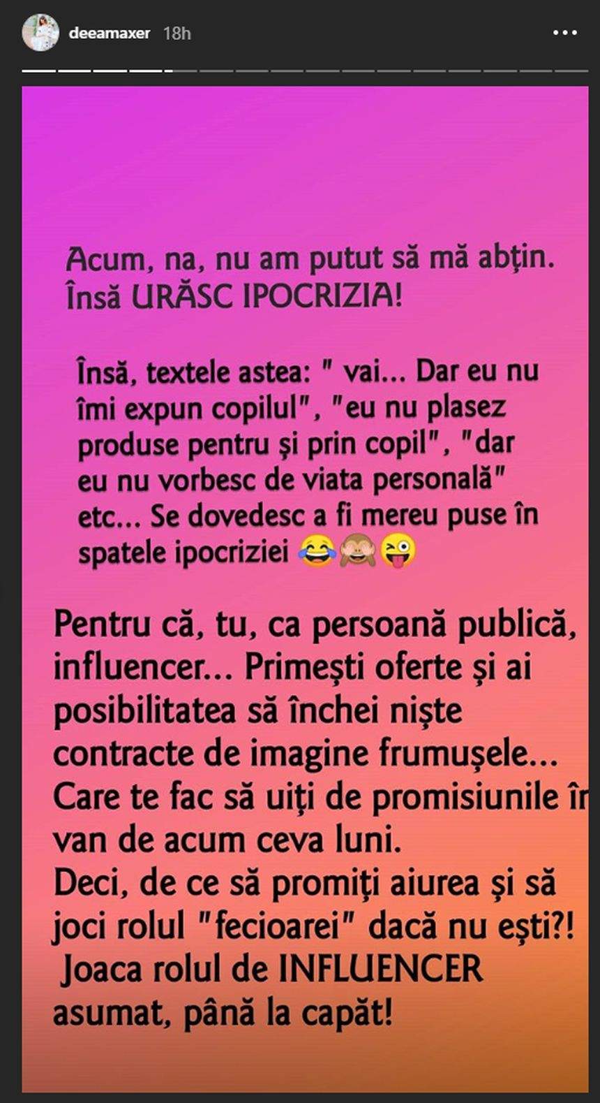 Deea Maxer, în război cu Cristina Ich. Iubita lui Piţi Jr, atacată pe internet. "Urăsc ipocrizia. Asumă-ţi"