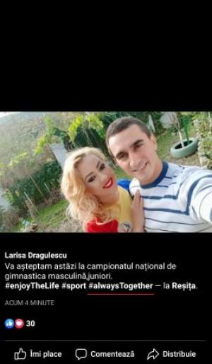 S-au împăcat Larisa și Marian Drăgulescu? Cei doi sunt din nou împreună, după ce ambii au suferit din dragoste