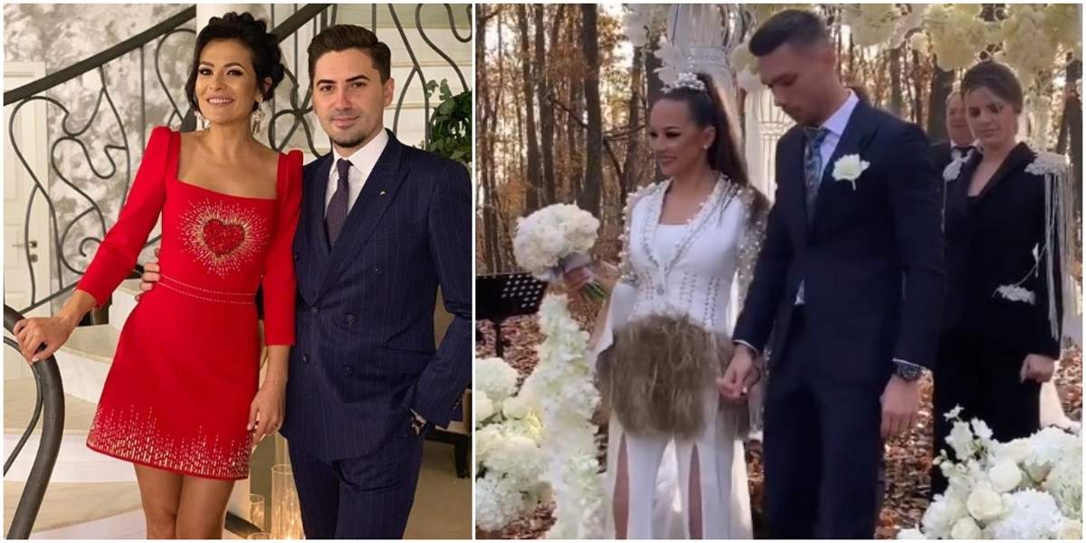 Vlăduța Lupău și portarul de la CFR Cluj, Adrian Rus, s-au căsătorit! Cine au fost nașii
