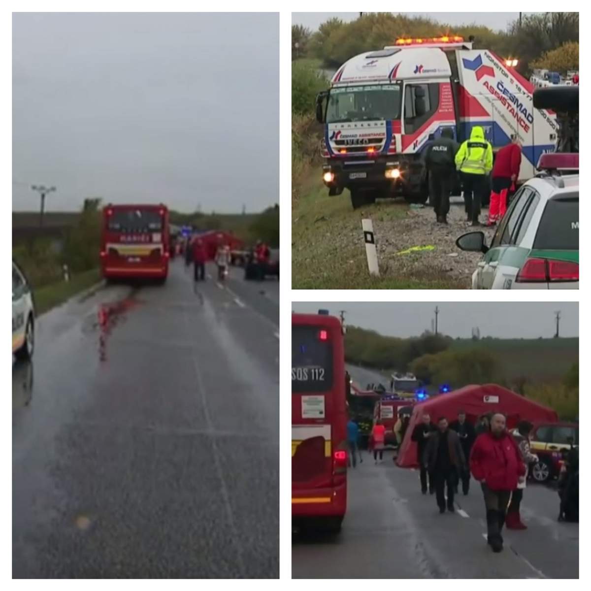 Impact devastator între un autobuz şi un camion! 13 persoane au murit şi alte 20 au fost rănite / VIDEO