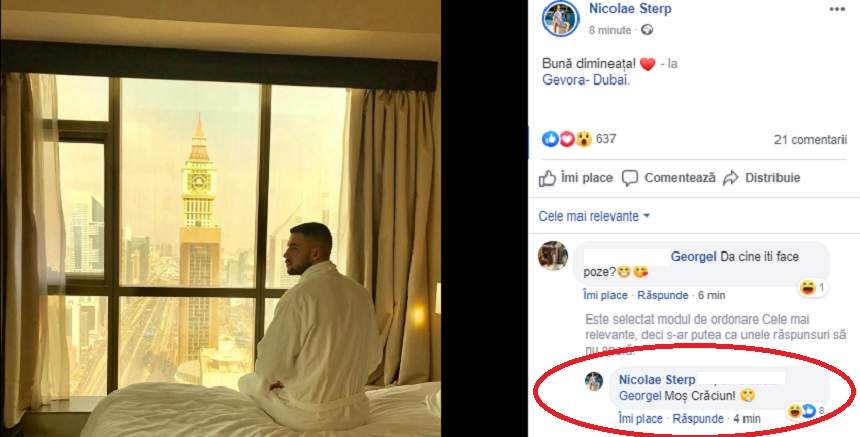 Cu cine a plecat Culiță Sterp în Dubai? Fanii l-au dat de gol!