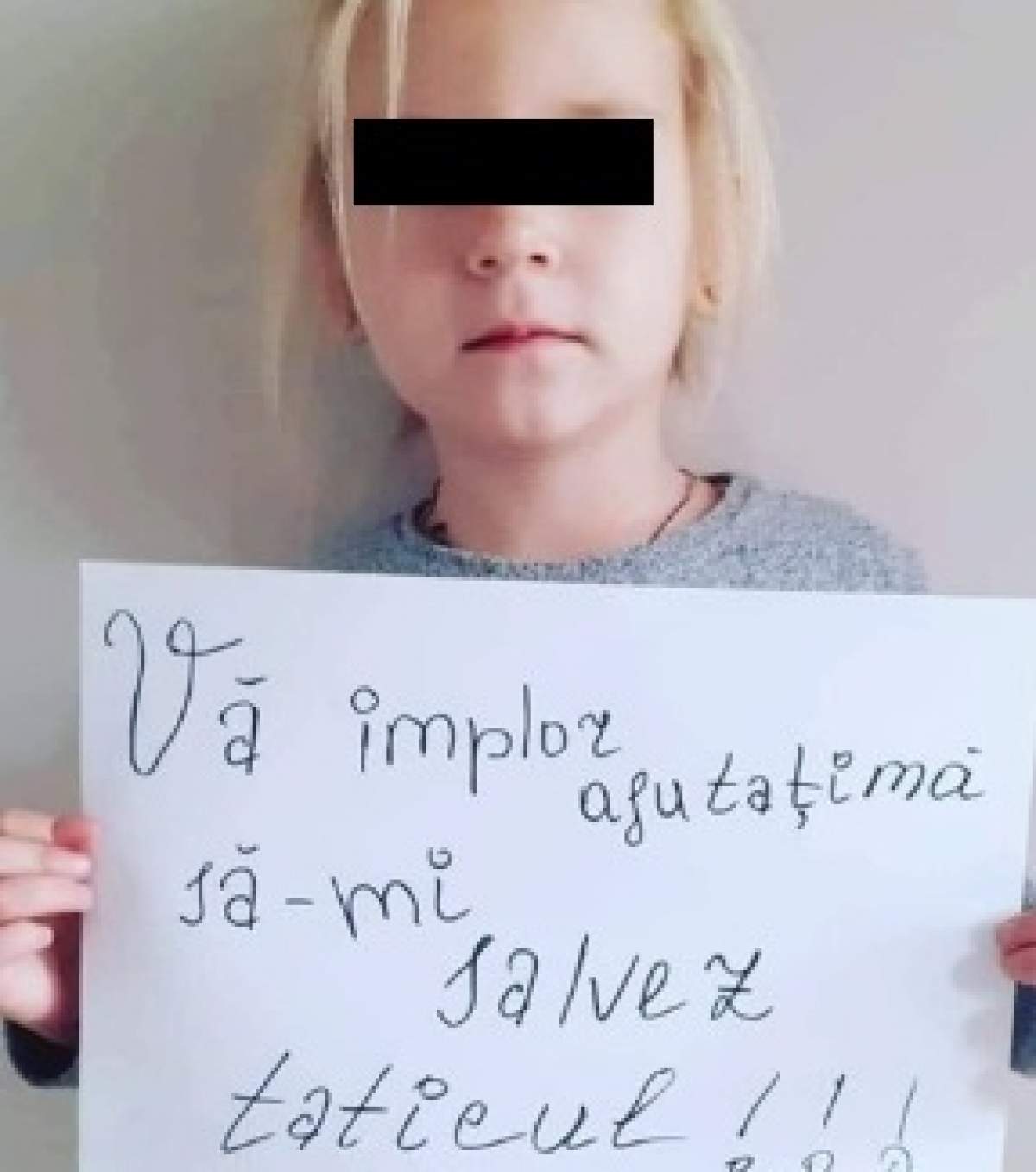 Mesajul disperat al unei copile, care vrea să își salveze părintele, a înduioșat Internetul! "Vă implor, ajutaţi-mă să nu îmi pierd tăticul!"