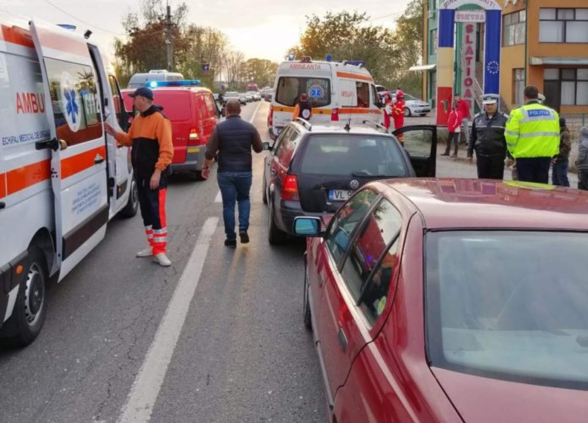 Accident rutier în Slatina. Impactul puternic a făcut mai multe victime