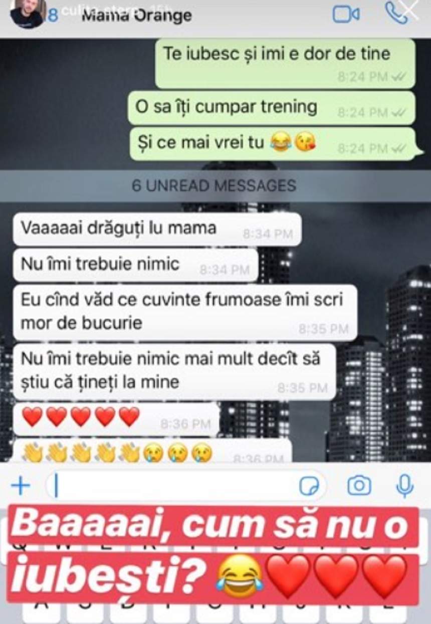 Conversație emoționantă între Culiță Sterp și mama lui: "Cum să nu o iubești?"