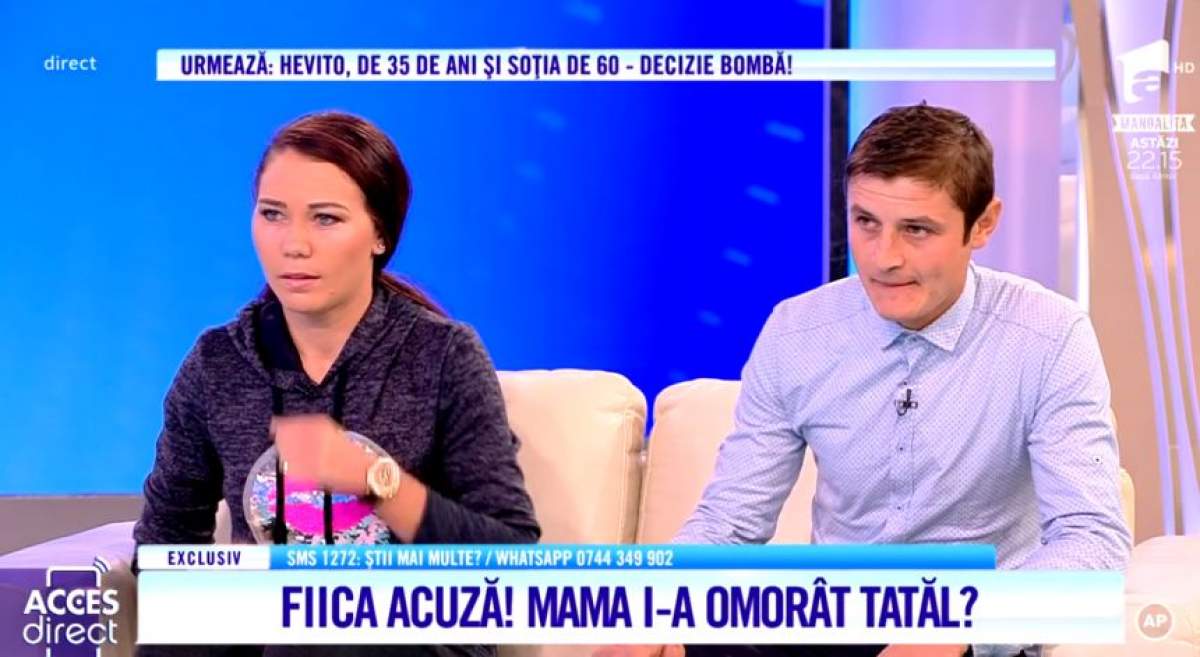 Tatăl, ucis de un complot al mamei cu naşul? Fiica face declaraţii şocante. "I-a fost pus ceva toxic în băutură" / VIDEO