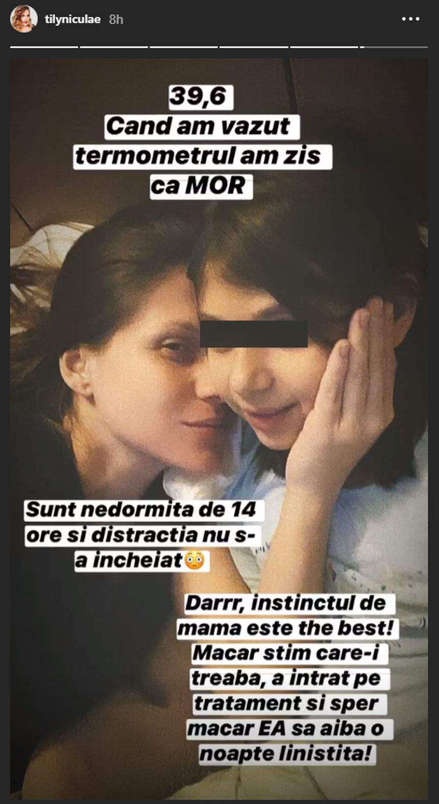 Tily Niculae a ajuns de urgenţă la spital cu fetiţa sa. Actriţa este disperată. "Am zis că mor"