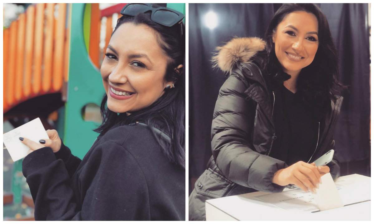 Cum a apărut Andra la secția de votare. Oamenii au întors capul după ea!