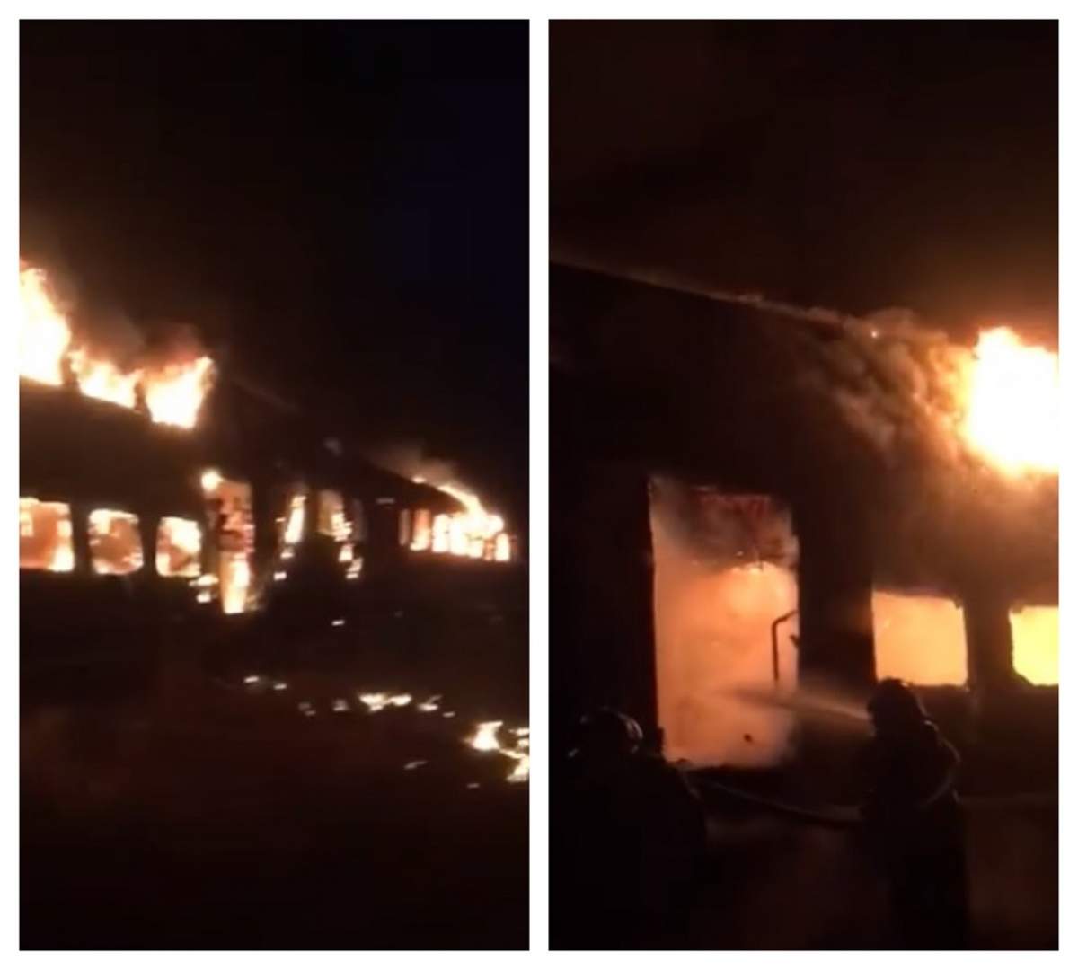 Un tren cu 100 de călători a luat foc în Teleorman! Ce se întâmplă cu victimele / VIDEO