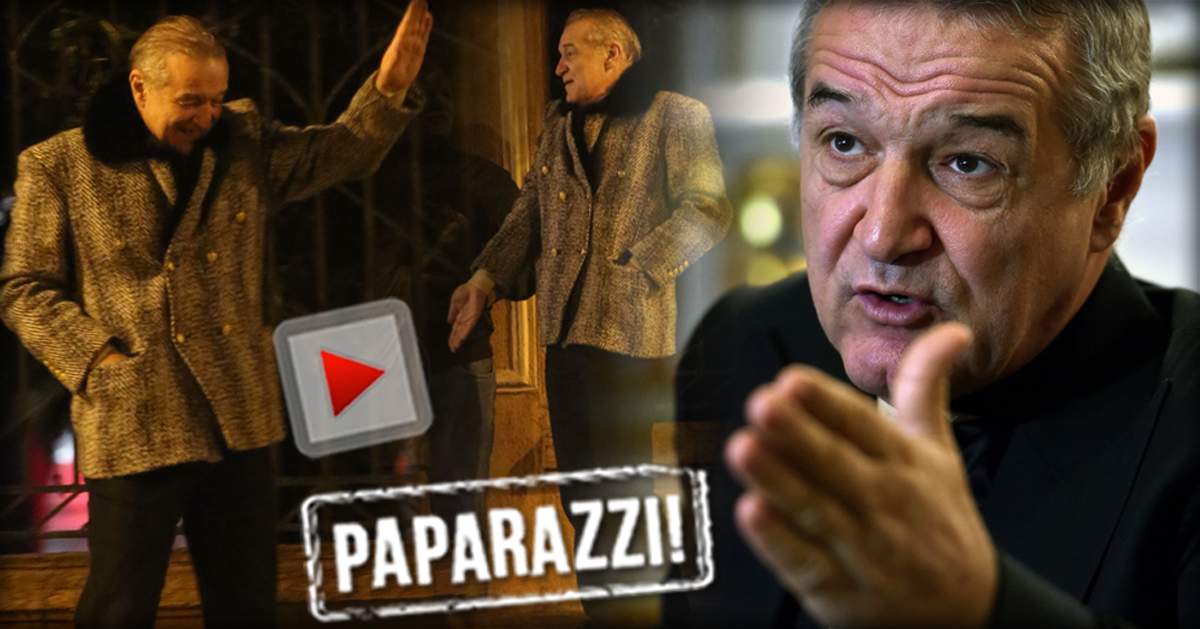 VIDEO PAPARAZZI / Imagini de senzaţie cu Gigi Becali! Cum a apărut îmbrăcat latifundiarul la ceas de seară