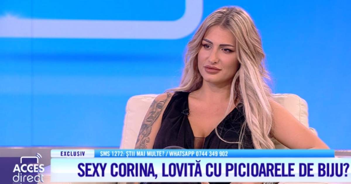 Amanta oficială a lui Biju rupe tăcerea! Corina tună şi fulgeră: "M-a lovit exagerat de rău" / VIDEO