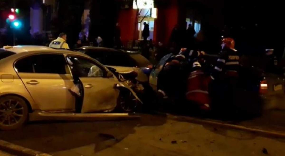 Accident grav în Piatra Neamț, după ce 4 autoturisme s-au ciocnit violent. Sunt mai multe victime