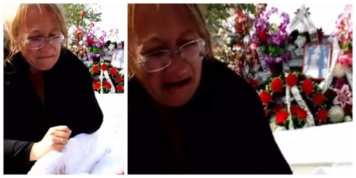 Râuri de lacrimi la înmormântarea Anei Maria, tânăra de 19 ani, moartă după ce a născut! Mama fetei nu s-a dezlipit de sicriu