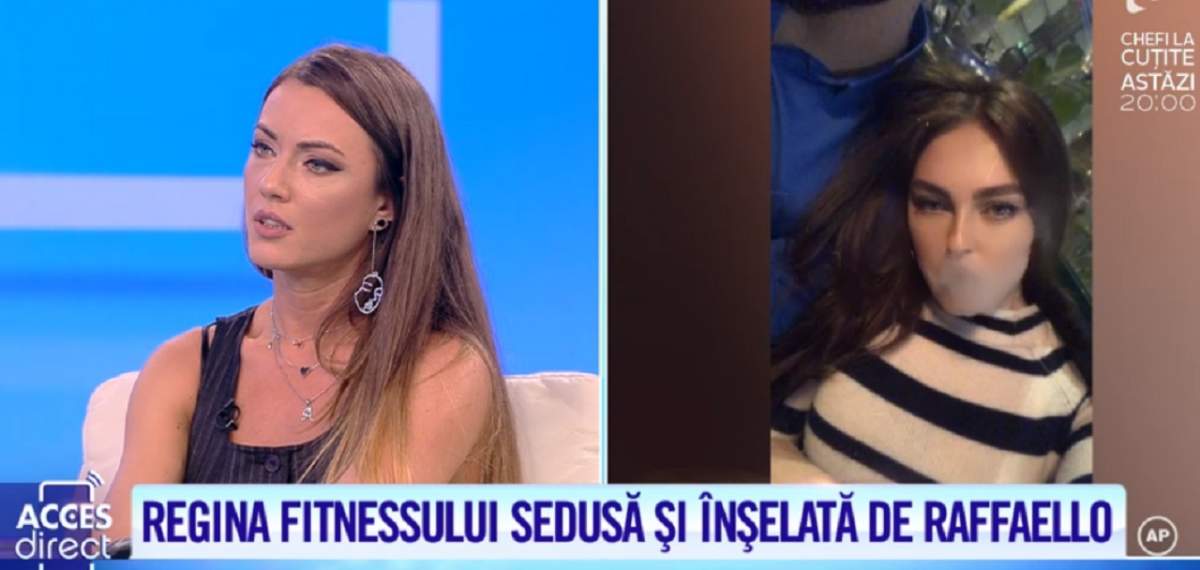 Regina fitness-ului, în război cu Raffaello! Susţine că a fost sedusă şi înşelată cu Miss Irina / VIDEO