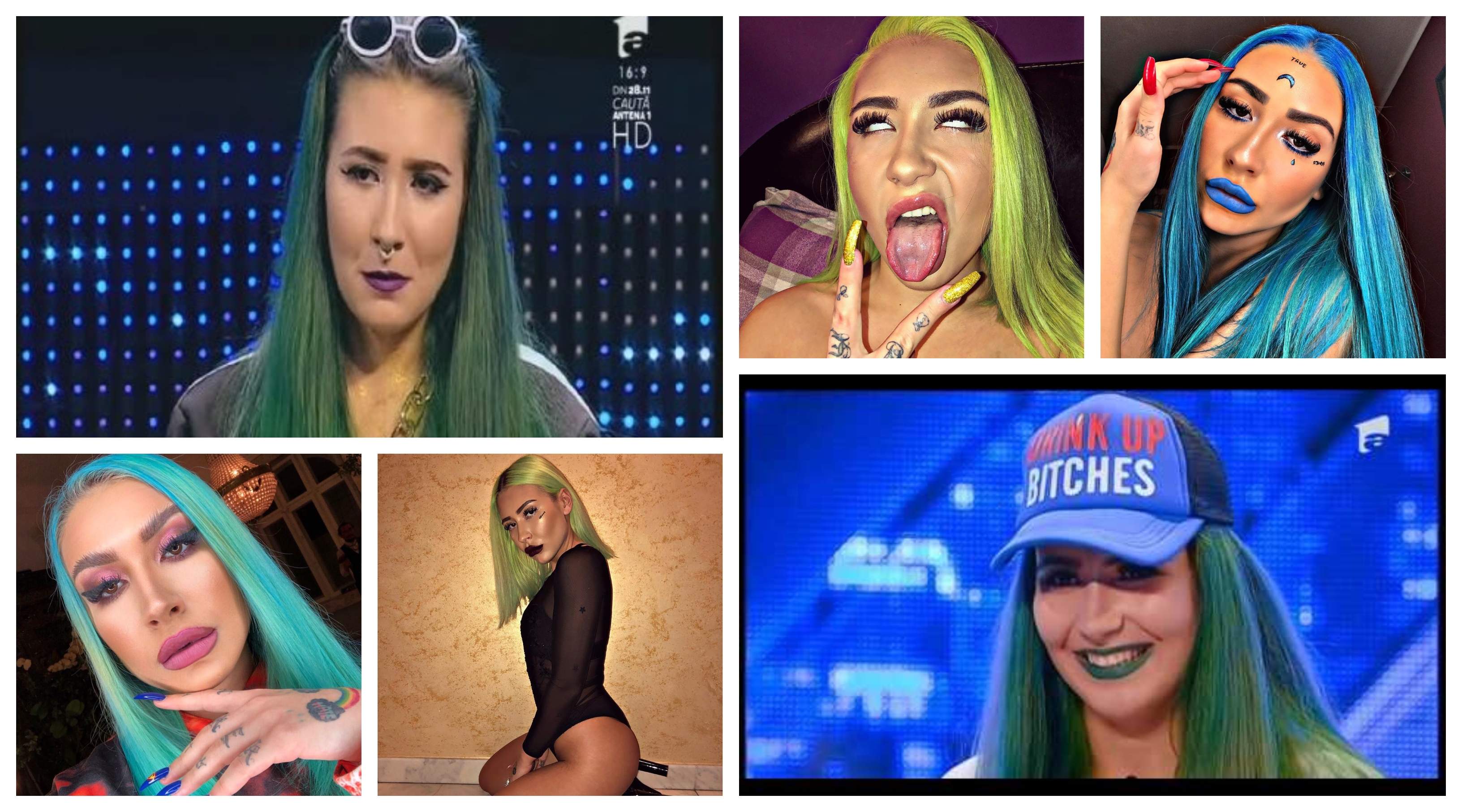 FOTO / Îţi mai aminteşti de "fata cu părul verde" de la X Factor? Şi-a schimbat look-ul şi seamănă izbitor cu Marlyn Monroe