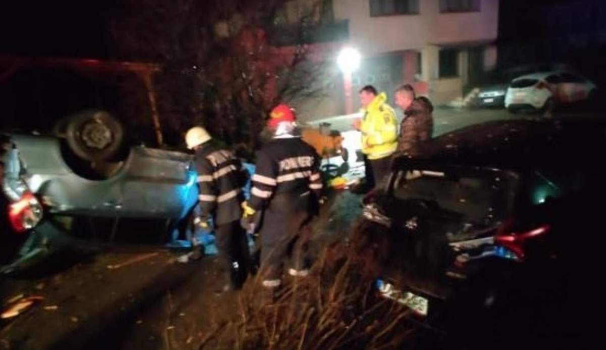 Accident grav în Cluj! Un adolescent, beat și fără permis, a făcut praf două mașini