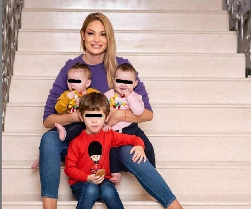 FOTO / Valentina Pelinel, imagine emoționantă alături de cei 3 copii. În scurt timp vor sărbători primul Crăciun în 5!
